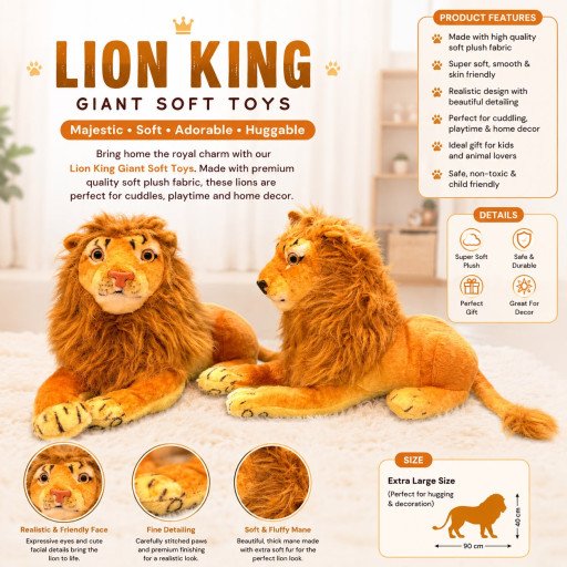Lion King Giant Soft Toy Big Size