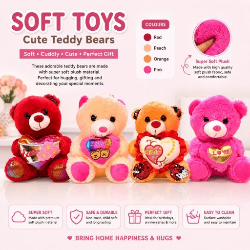Cute Teddy Bear Soft Toy