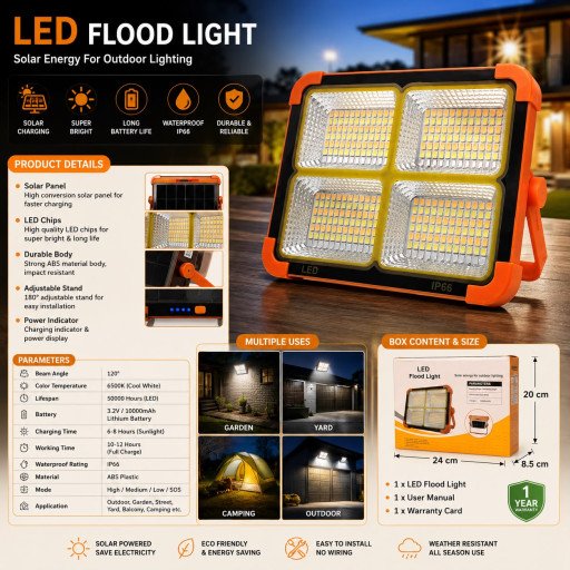 Solar LED Flood Light