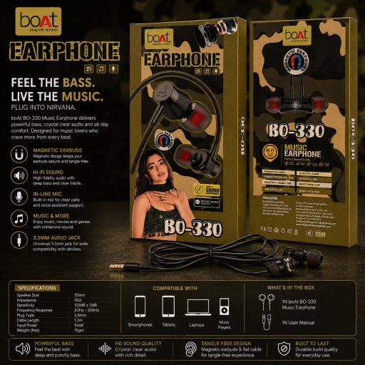 Boat Bo 330 Champ Earphone