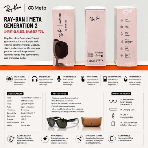 Ray-Ban Meta Generation 2 Smart Glasses