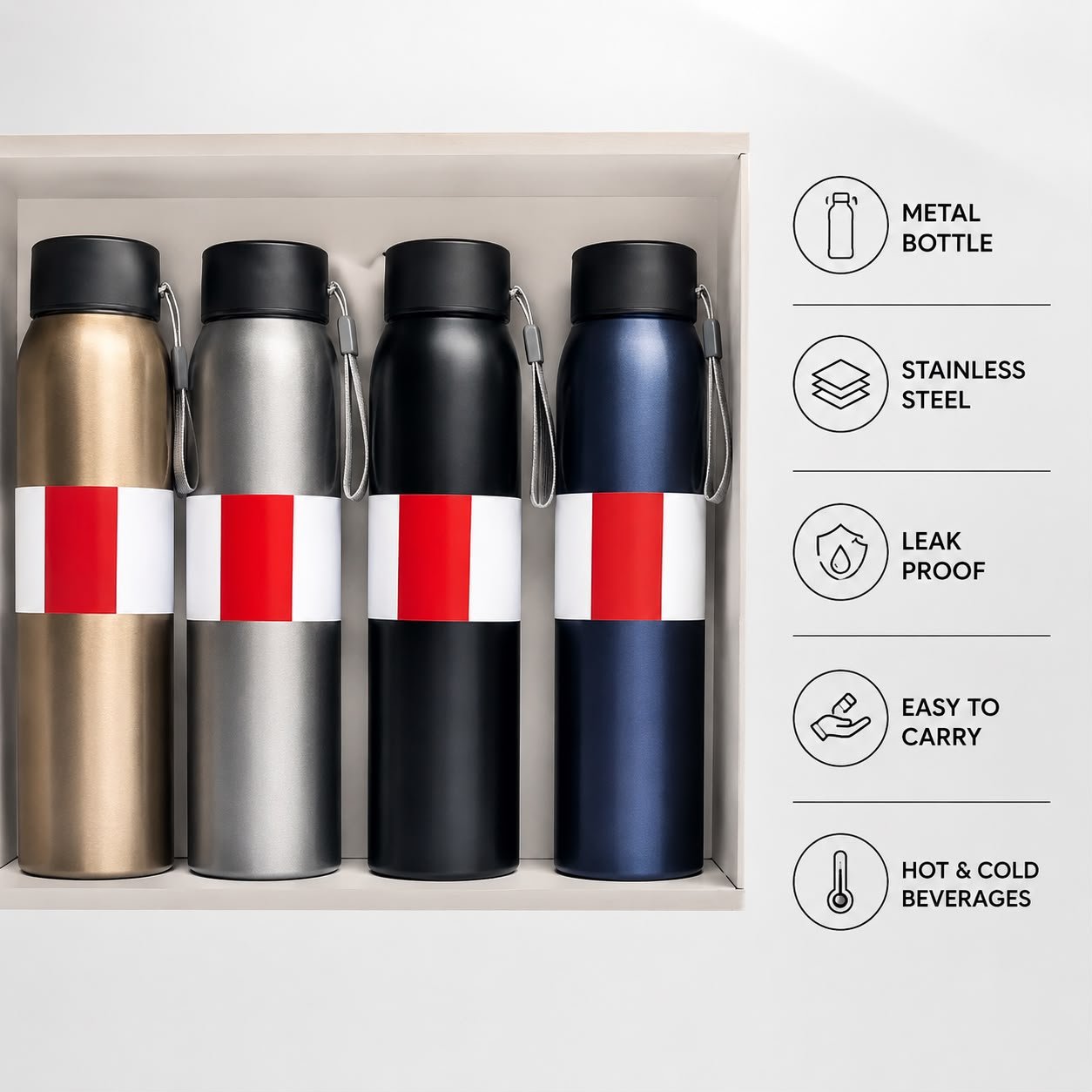 Vacuum Insulated Stainless Steel Bottle (Hot & Cold)