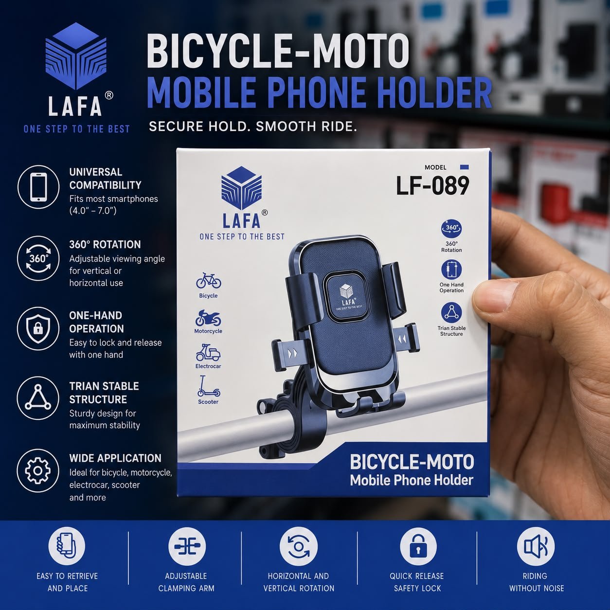 LAFA 088 Bucycle Metal Mobile Stand