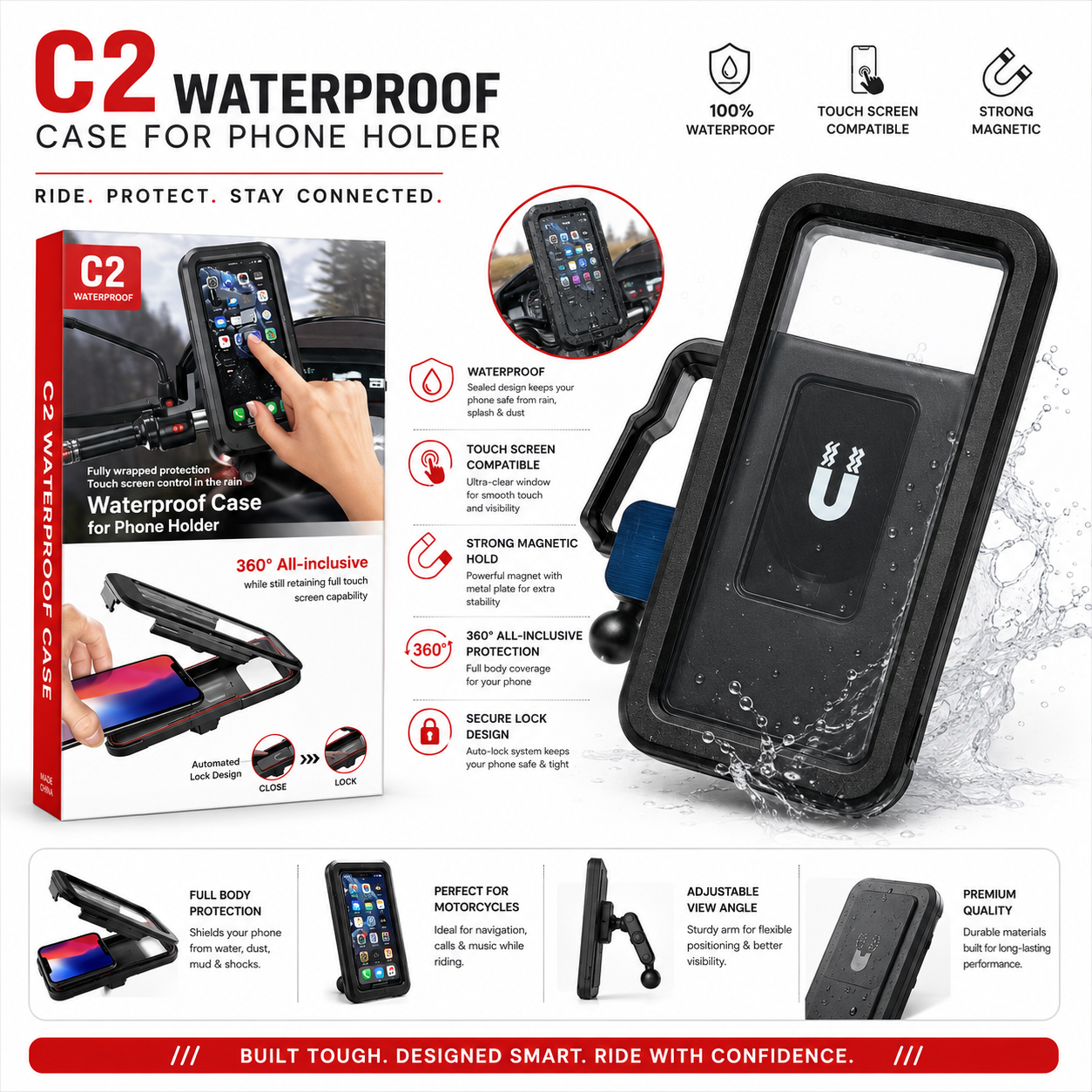 C2 Waterproof Mobile Stand