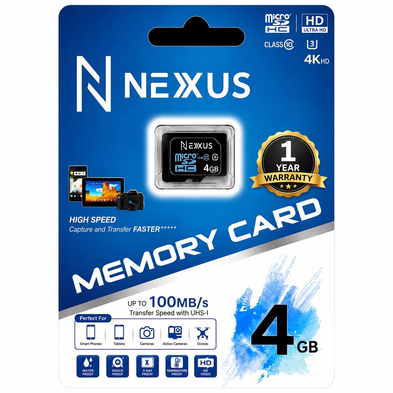 Nexus 4Gb Memory Card 1 Year Garranty