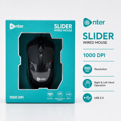 Enter SLIDER Wired Mouse
