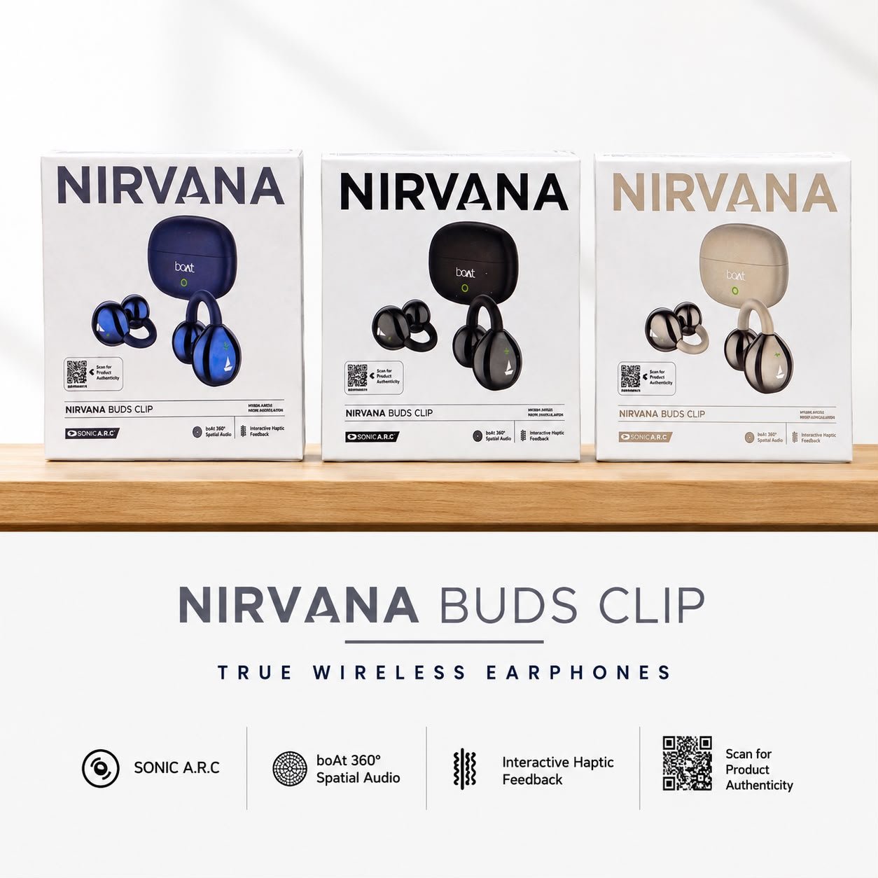 BOAT LOOP Nirvana Buds Clip Ear Buds High Quality