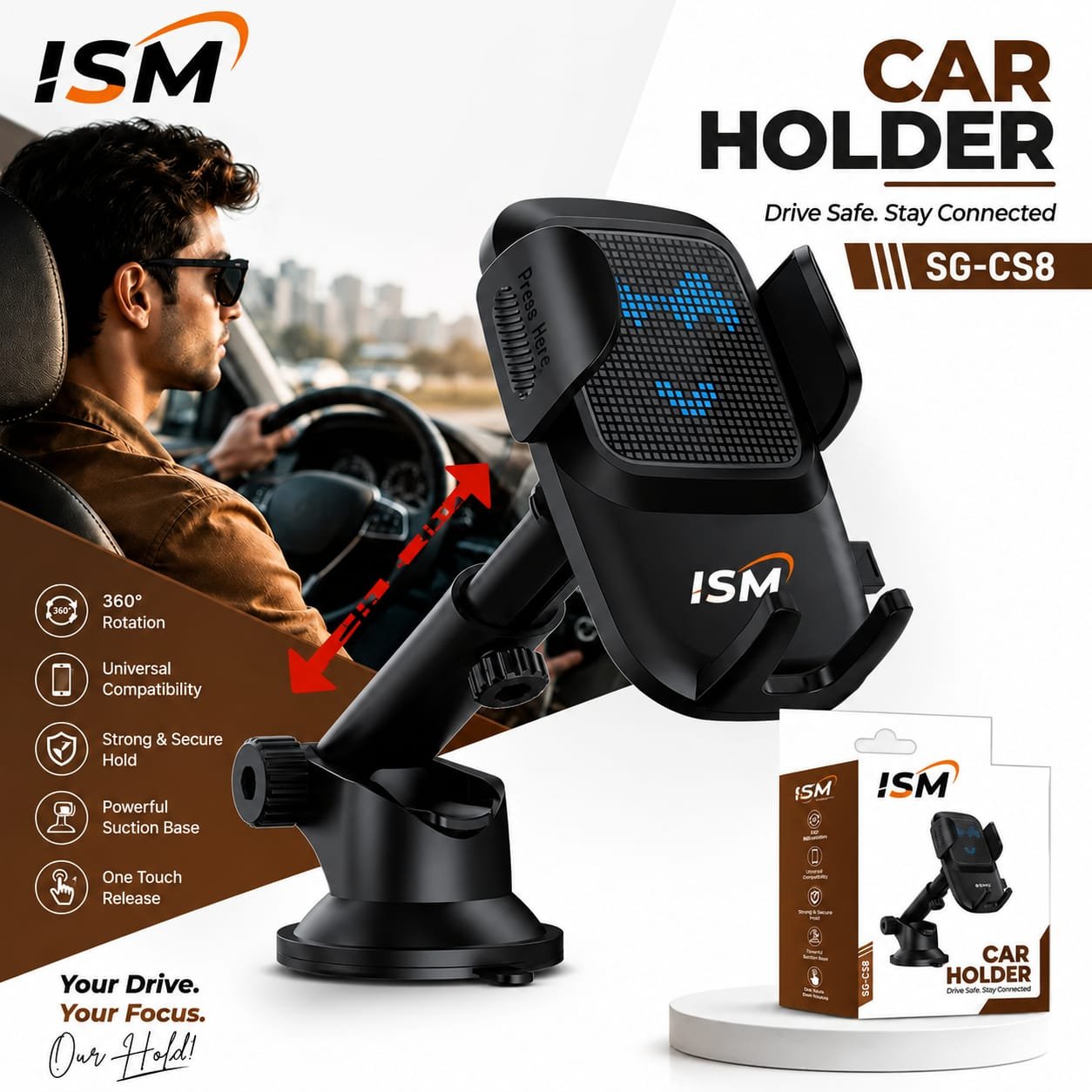 ISM CS8 Car Mobile Stand