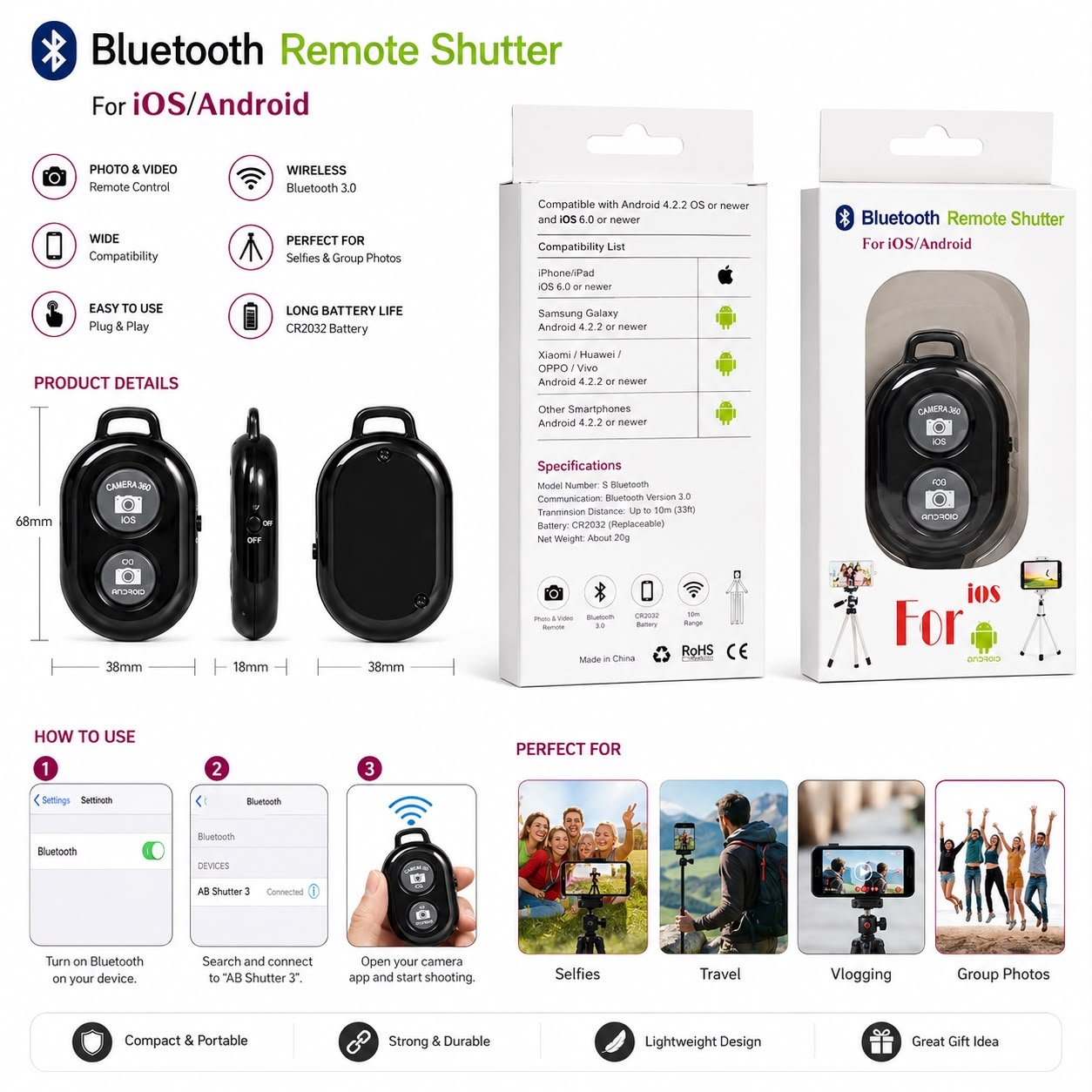 Bluetooth Remote Shutter