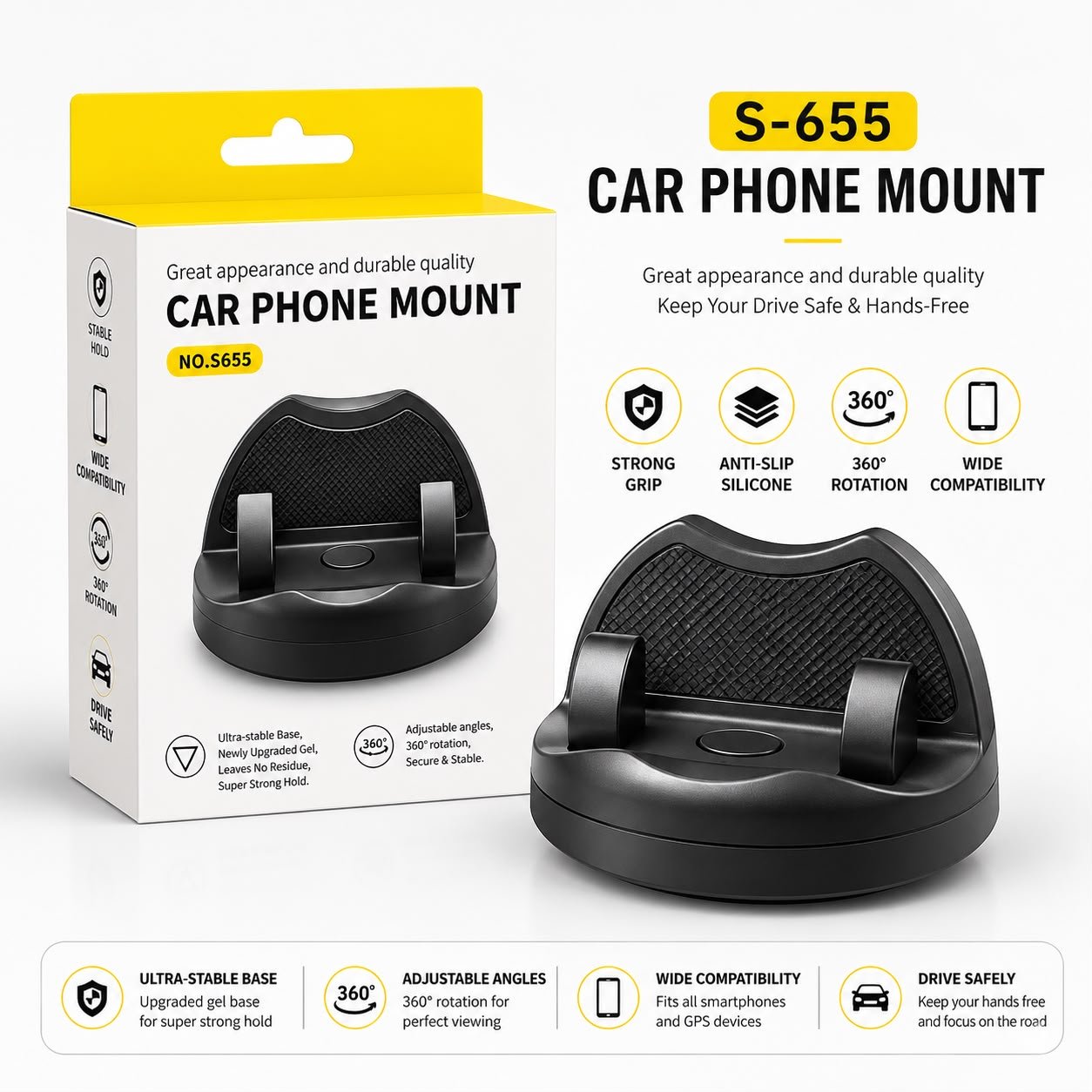 S655 Car Dasktop Stand