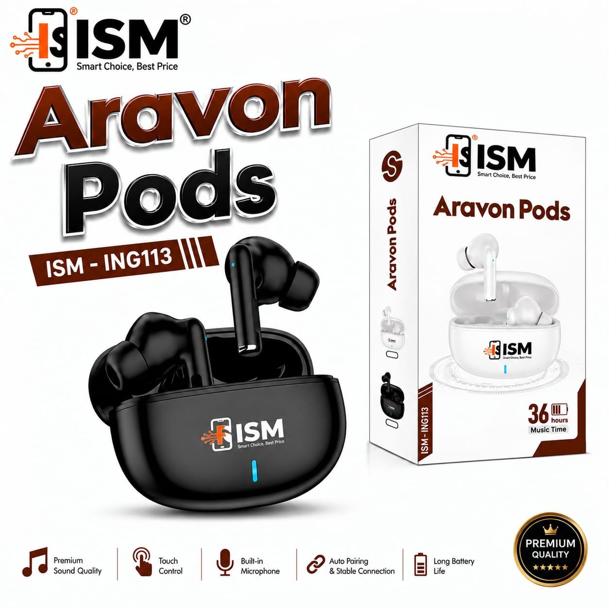 ISM NG113 Aravon Wireless Earbuds
