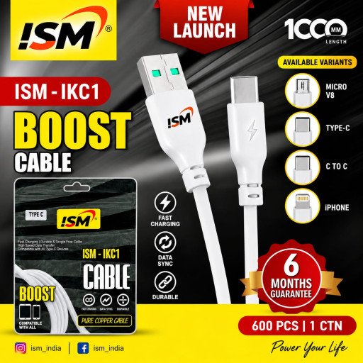 ISM IKC1 C To C Copper Wire 1000MM Cable