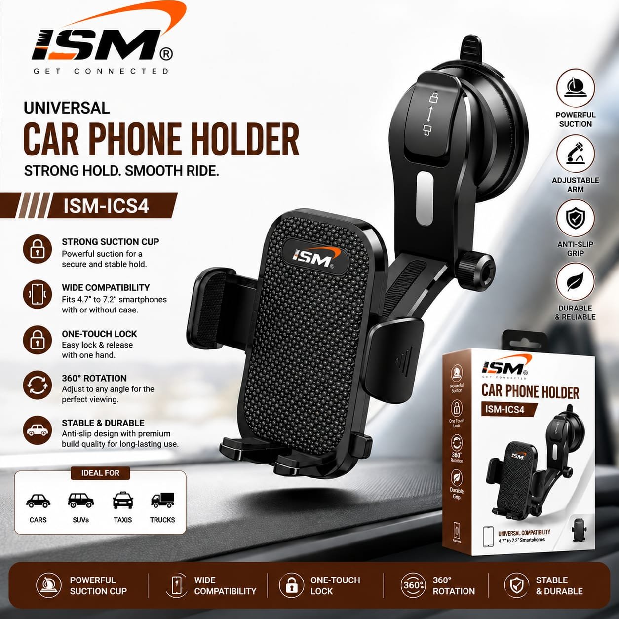 ISM CS4 Car Mobile Stand