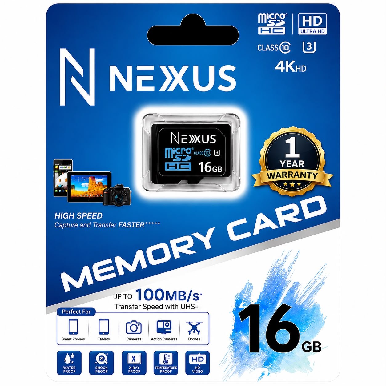 Nexus 16Gb Memory Card 1 Year Garranty