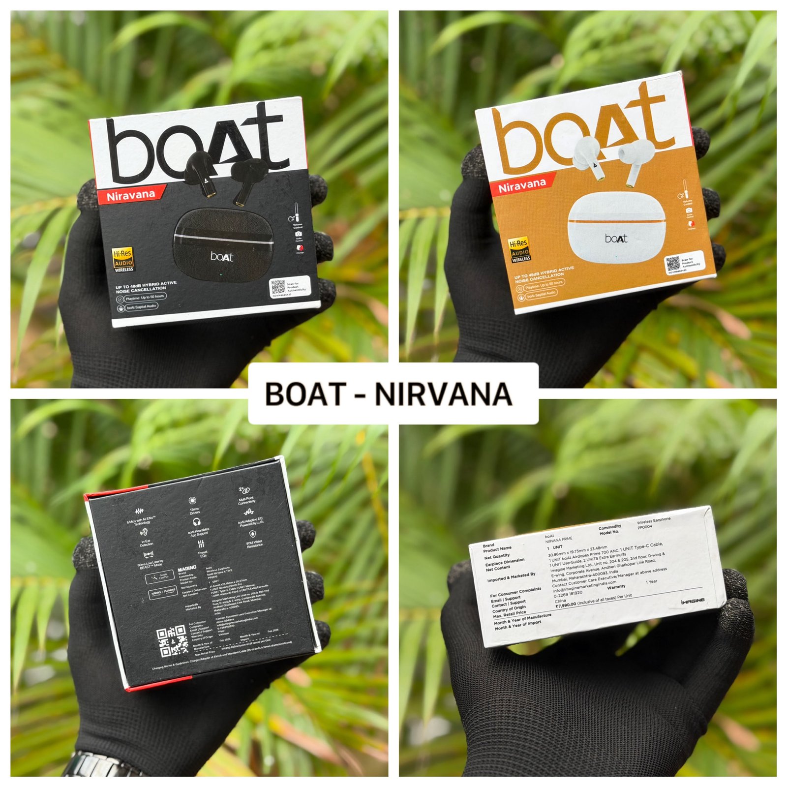 Boat Nirvana Wireless Ear Buds Hard Packing