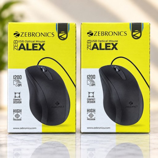 ZEBRONICS ZEB-ALEX USB Optical Mouse