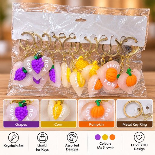 Fruit Love You Keychain – Assorted Designs F9