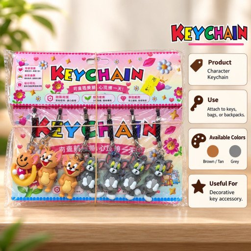 Cute Character Keychain – Assorted Designs F12