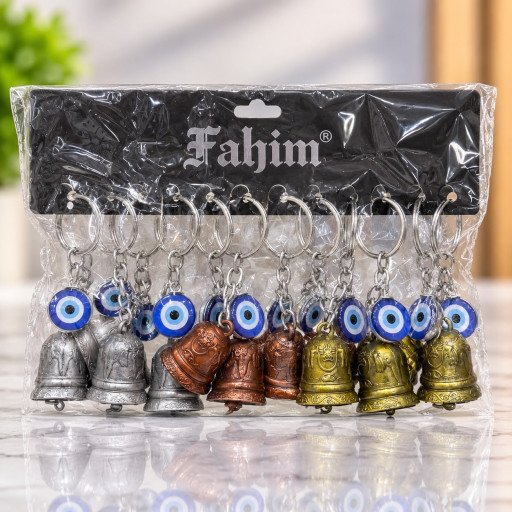 Fahim Metal Evil Eye Bell Keychain F24