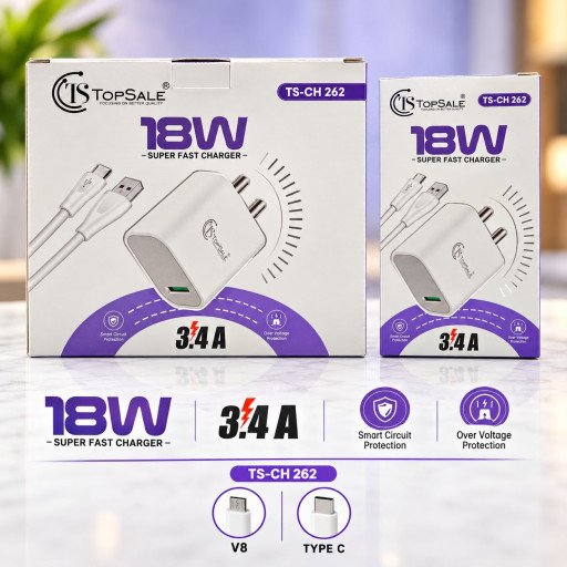 TopSale TS-CH 262 – 18W Type c Super Fast Charger Product N