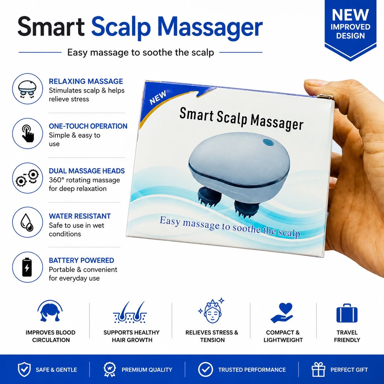 Smart Scalp Massager Malti Colour