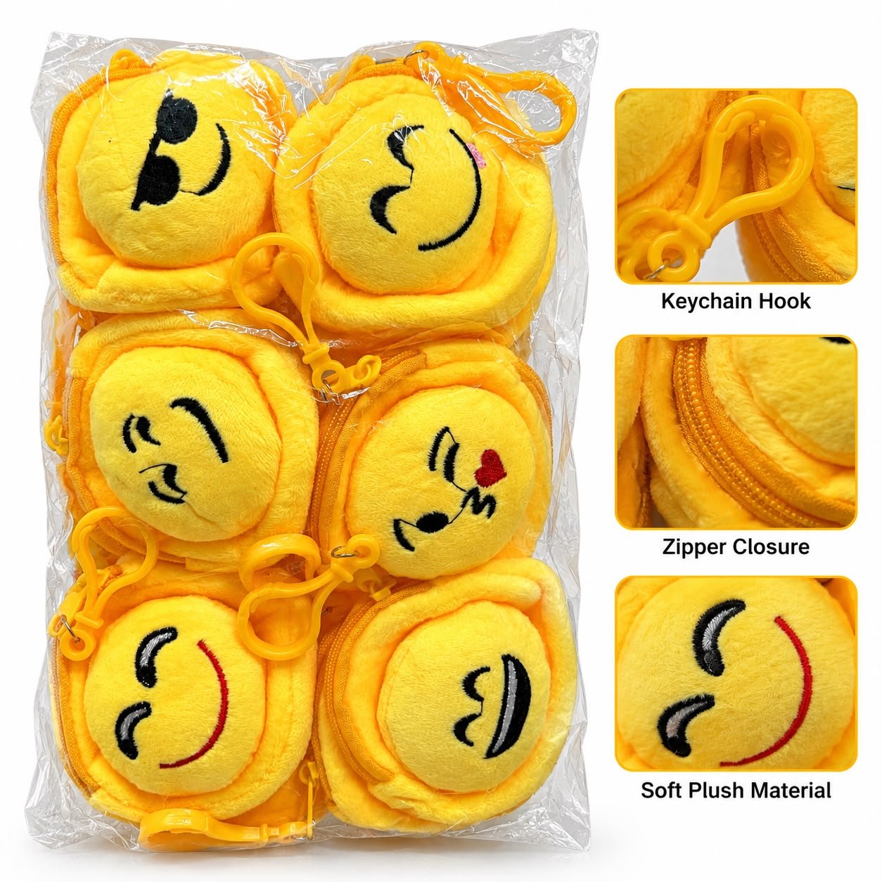 Emoji Plush Earphone Pouch / Emoji Earphone Box (B2)