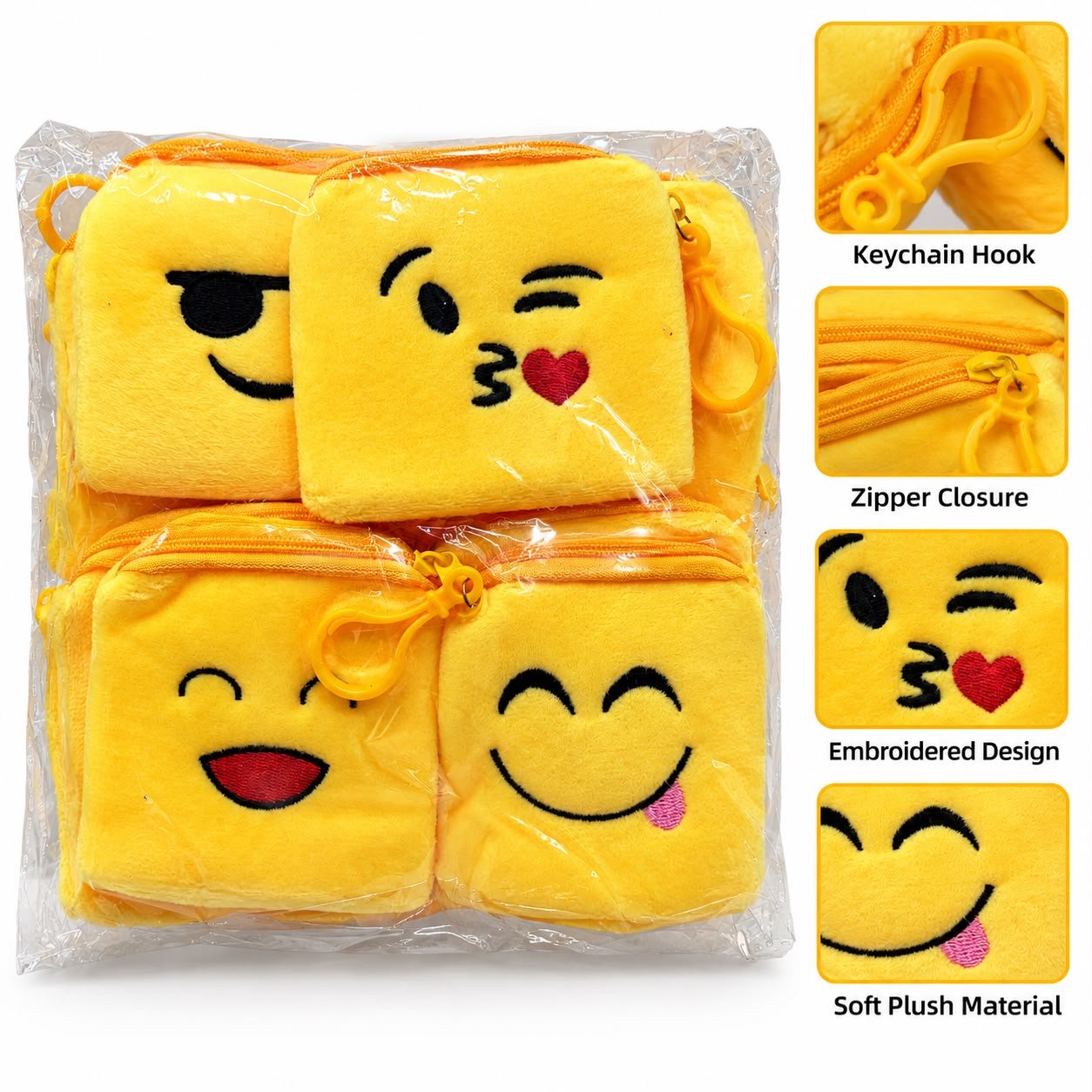 Emoji Plush Earphone Pouch / Earphone Box (B1)