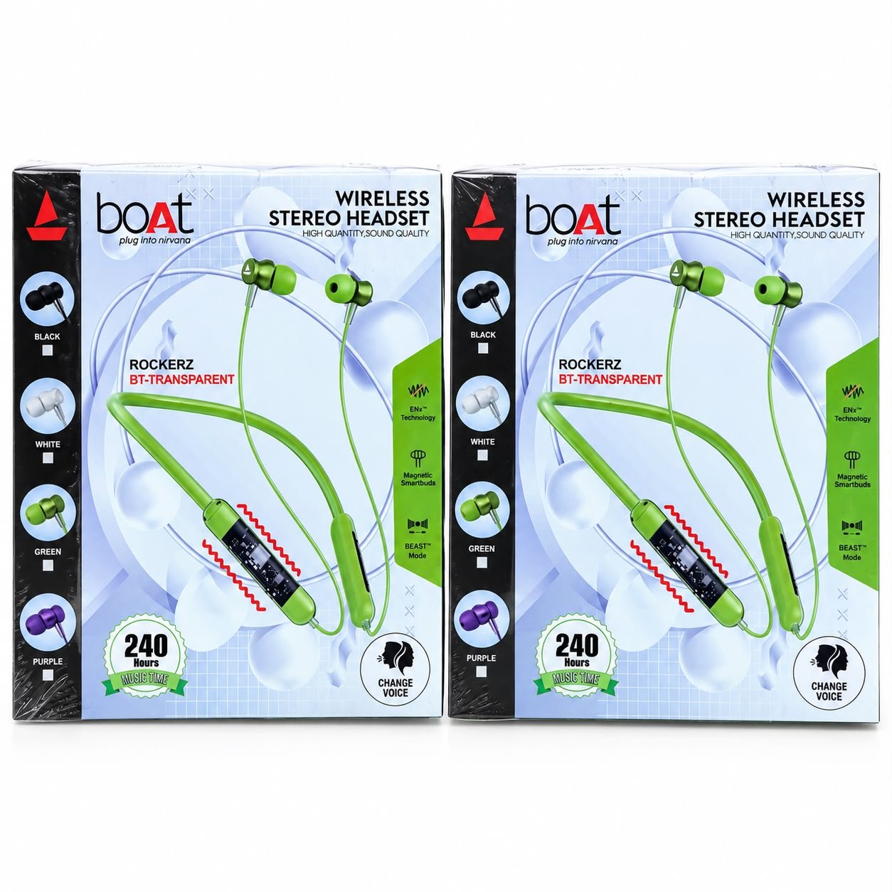 Boat Transparent Vibration 240H Neckband