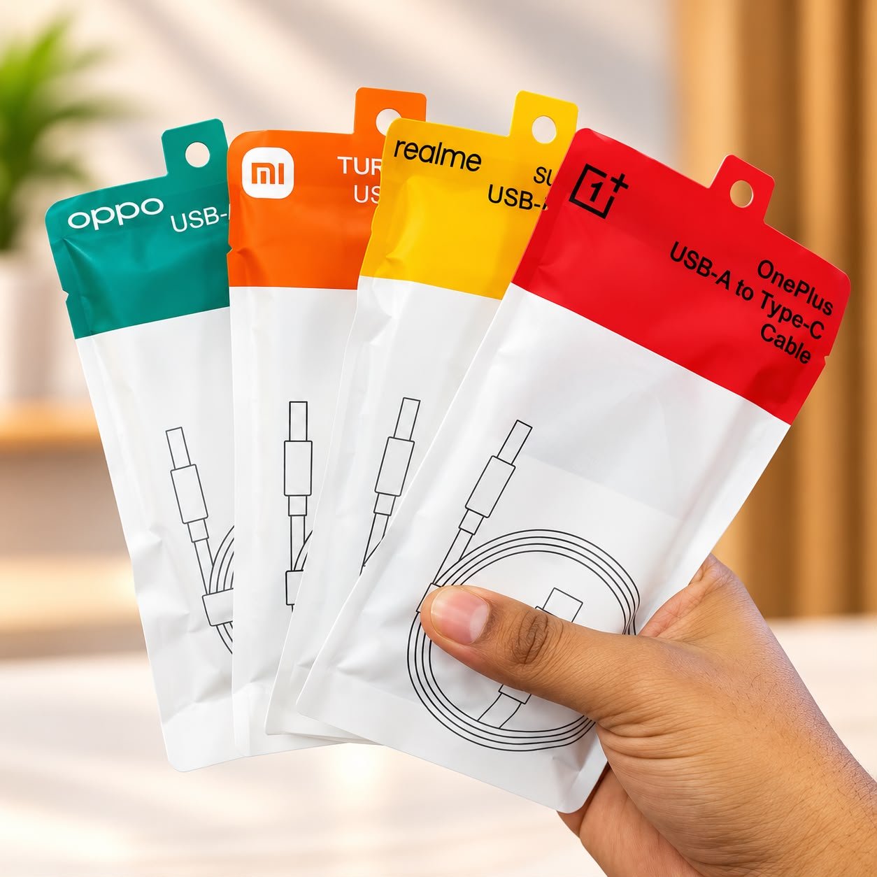 Opp MI Realme 1+ 120W Poly Packing Type c Cable (LD)