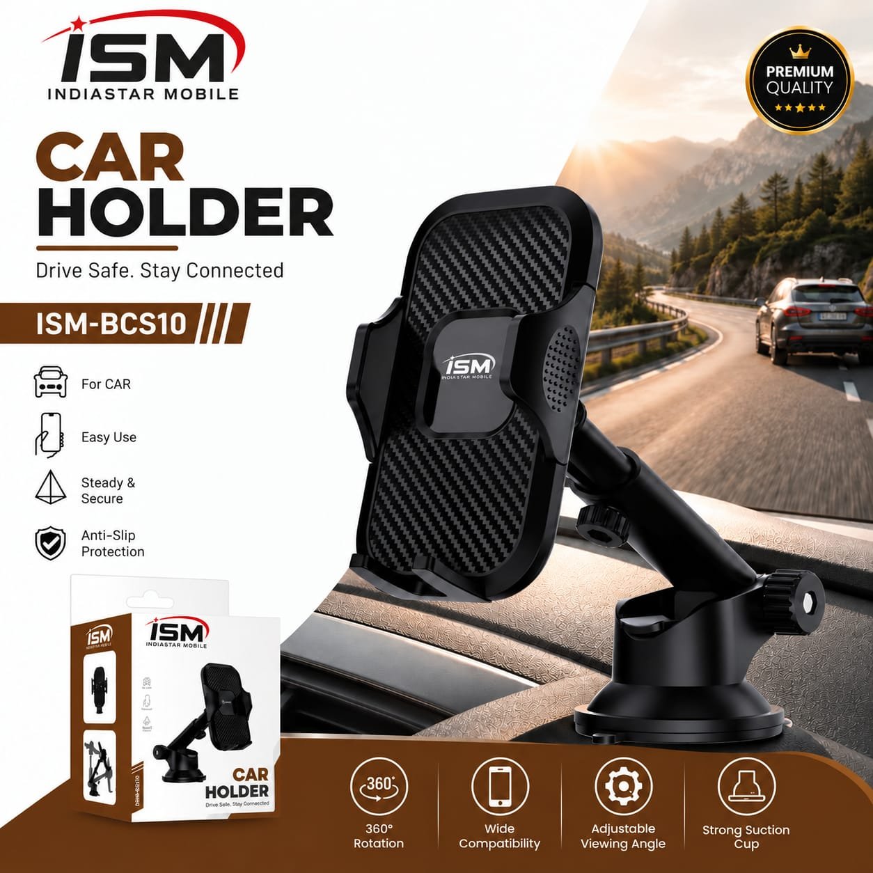 ISM CS10 Car Mobile Stand