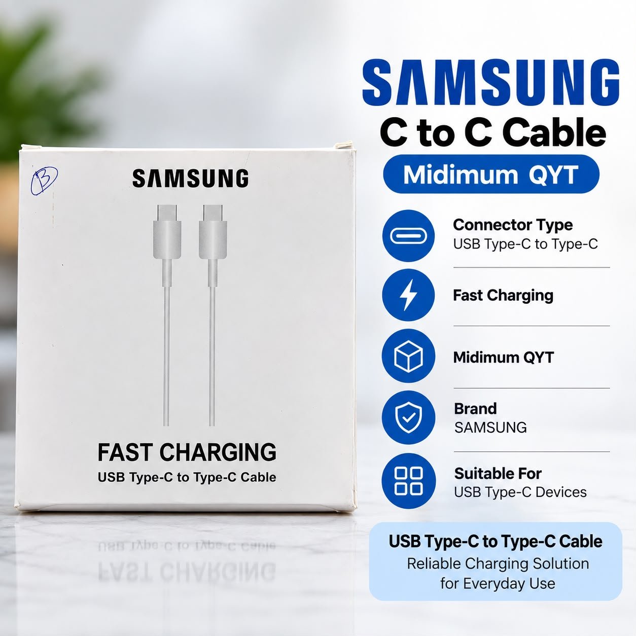 Samsung C to C Cable (mindimun Qty)