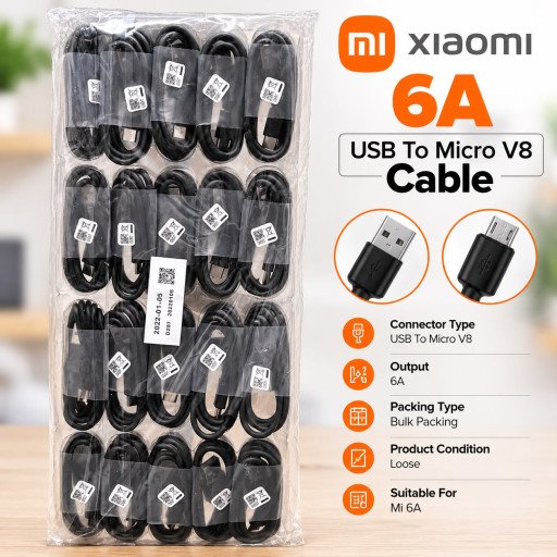 Xiaomi Mi 6A USB to Micro V8 Cable