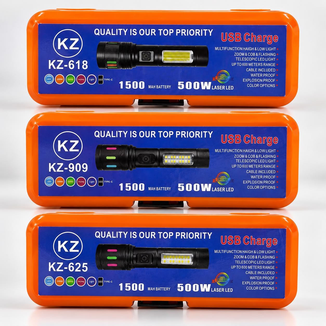 HZ 618 Rechargeable LED Torch
