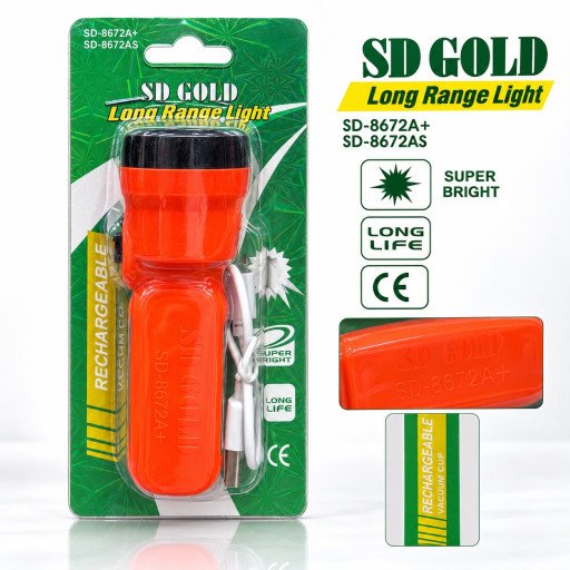 SD GOLD Rechargeable Long Range Light Torch